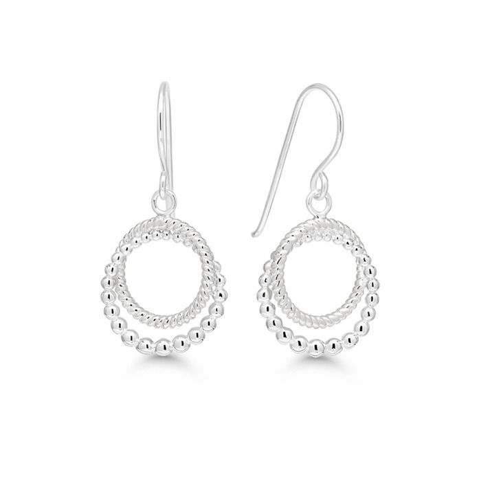 Silberne Ohrringe WE-39888