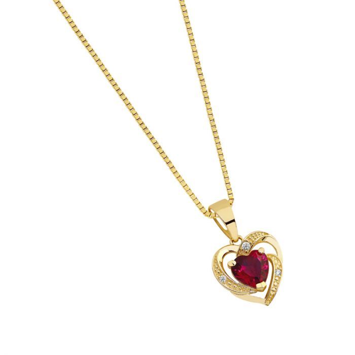 Gold Anhänger 9K WP73225-RB-CZ