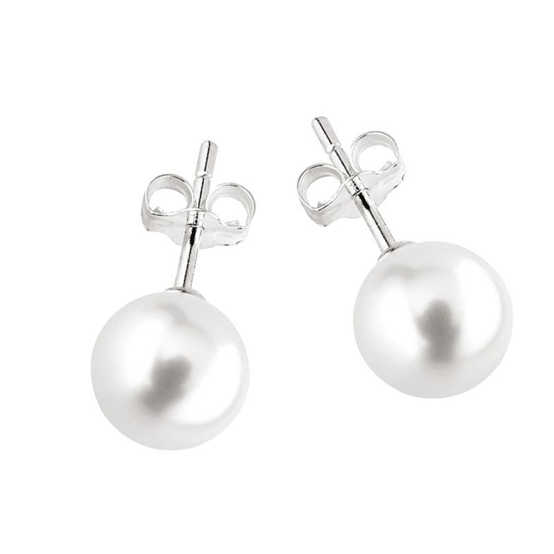 Hopeiset helmikorvakorut, 10 mm Y22505/10M WP-9