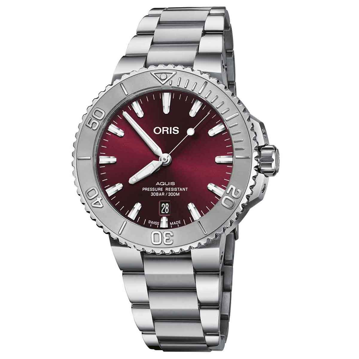 Oris Aquis Date Cherry 01 733 7766 4158 8 22 05 PEB