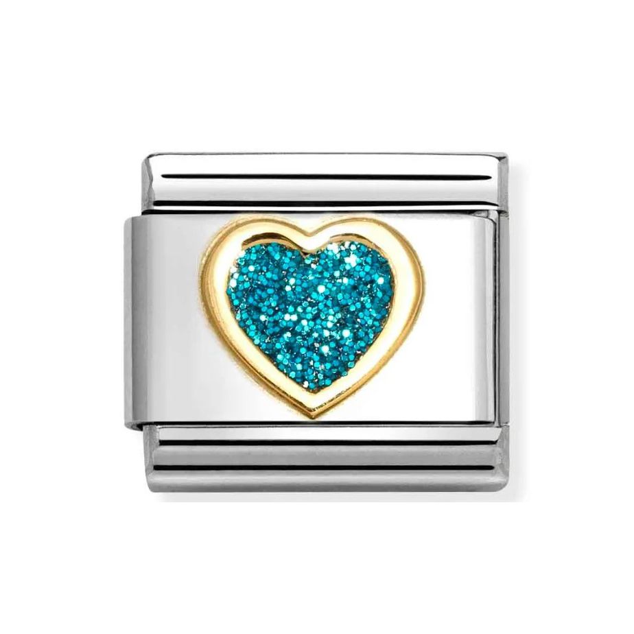 Nomination Classic Vaaleansininen sydän 030220/08