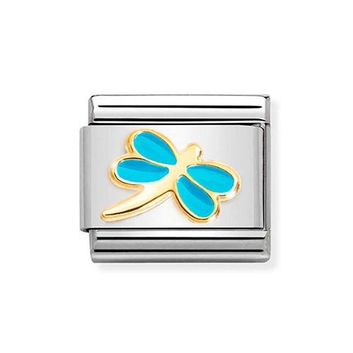 Nomination Classic Turquoise Dragonfly 030285/58