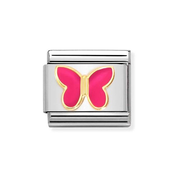 Nomination Classic Fuchsia Butterfly 030285/62