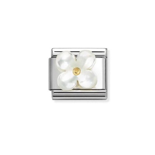 Nomination Classic White Flower 030521/02