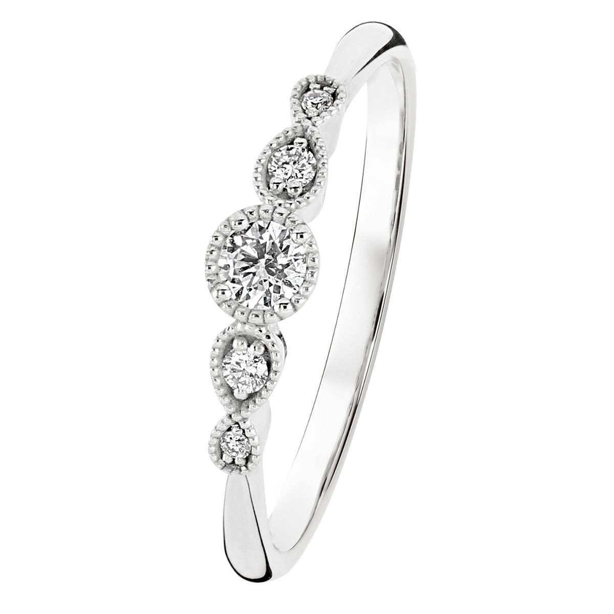 Kohinoor Clara timanttisormus / valkokulta 033-269V-13