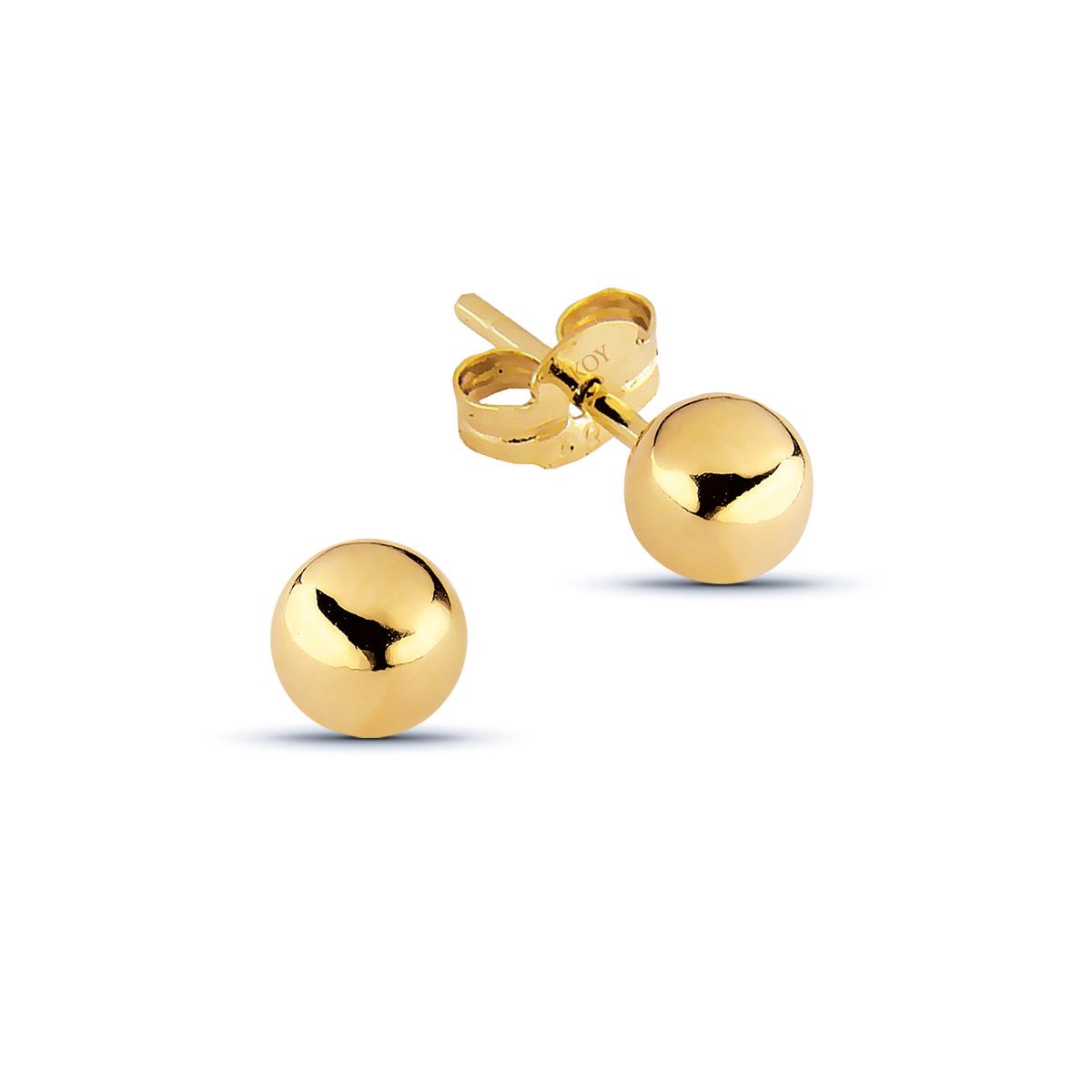 Gold Ohrringe 3 mm 100211