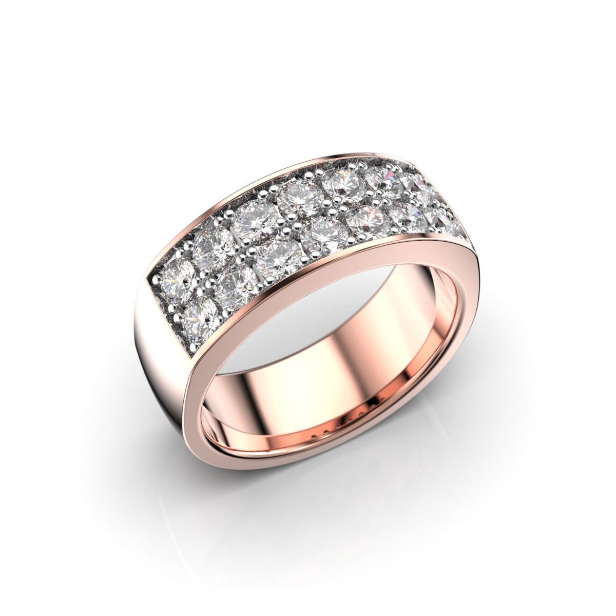 Festive Thelma timanttisormus, punakulta 111-100-PK