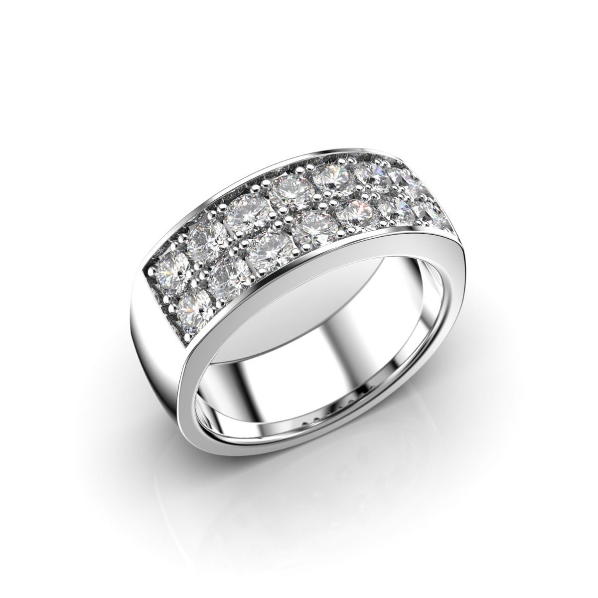 Festive Thelma timanttisormus, valkokulta 111-100-VK