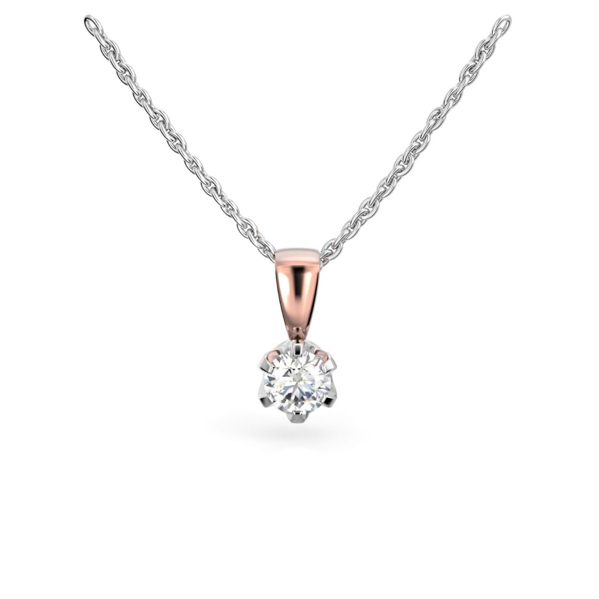 Festive Classic timanttiriipus, puna- ja valkokulta 129-025R-PV