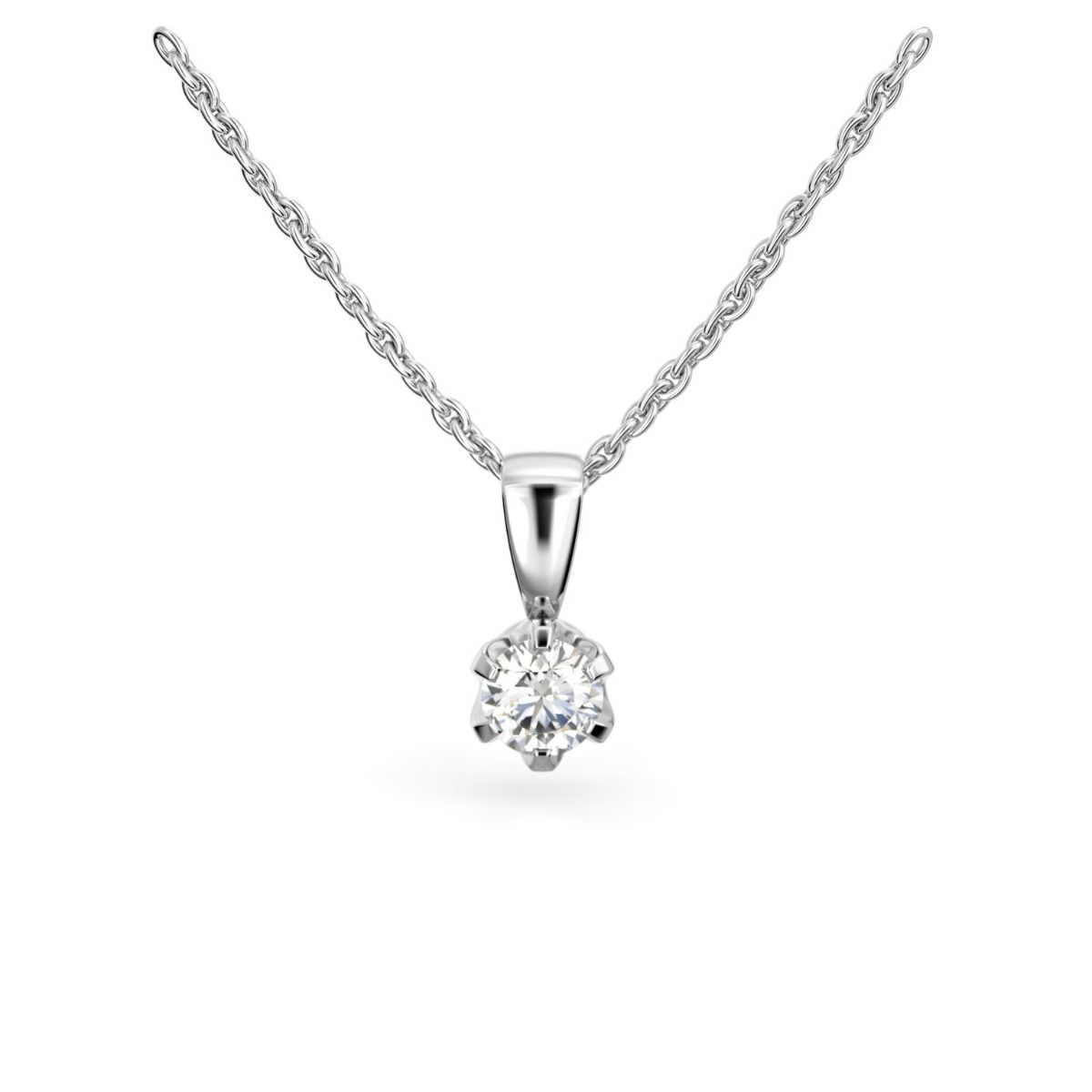 Festive Classic timanttiriipus, valkokulta 129-025R-VK