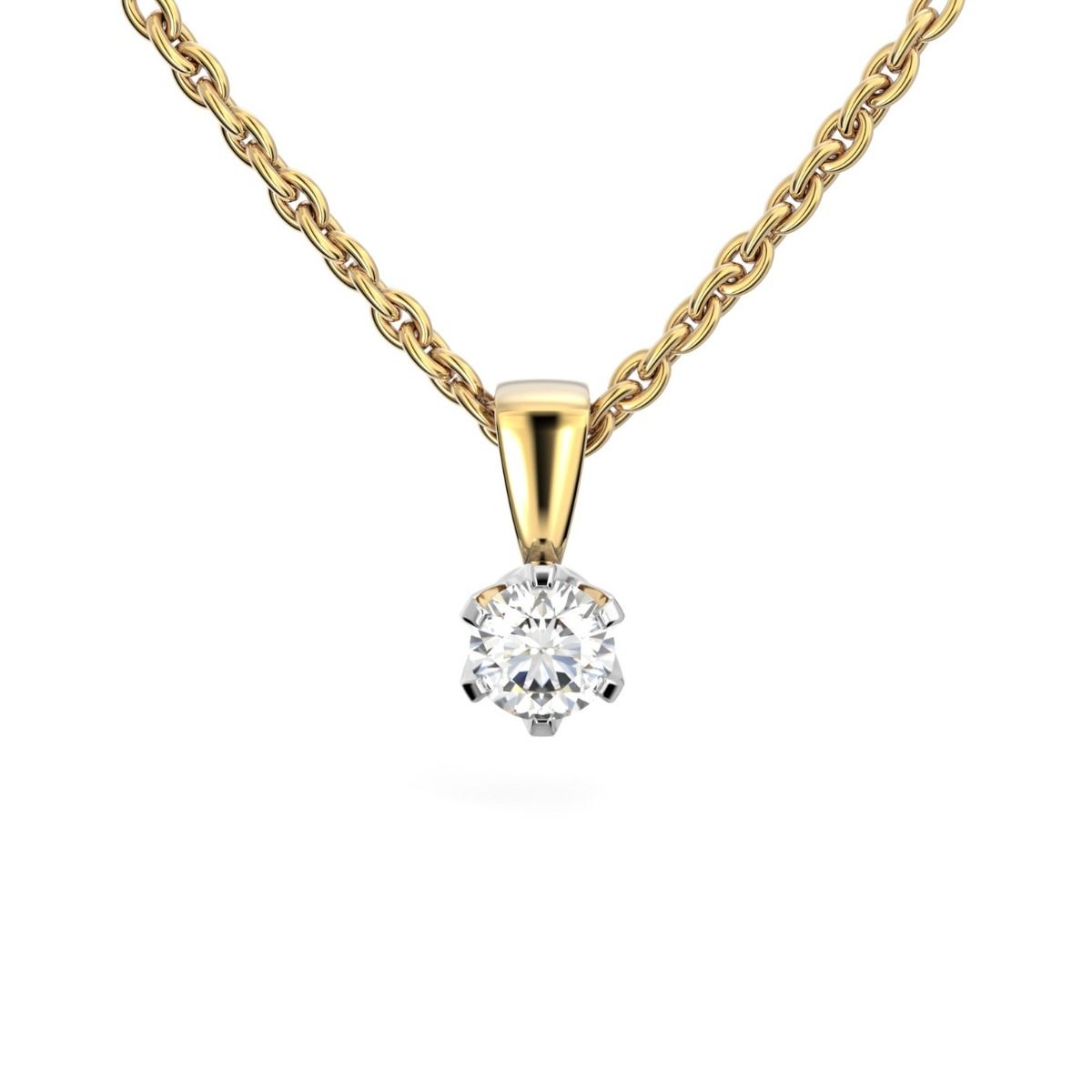 Festive Classic timanttiriipus, kelta- ja valkokulta 129-040R-KV