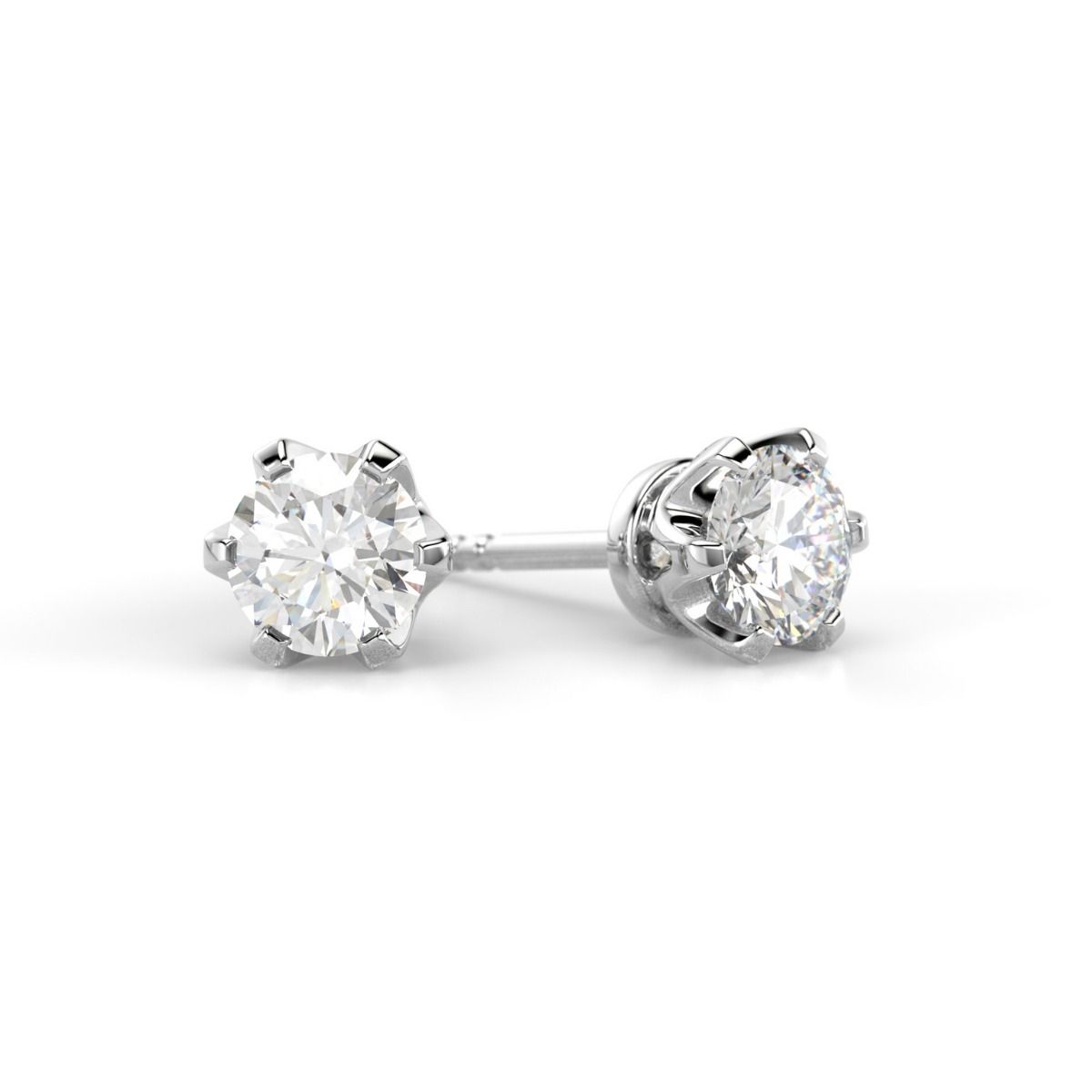 Festive Classic timanttikorvakorut, platina 129-060K-PT