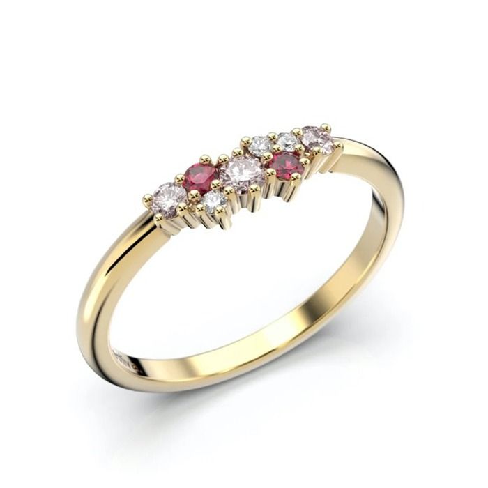 Festive Nadja Pink timanttisormus 14-650-018P-KK-HSI1