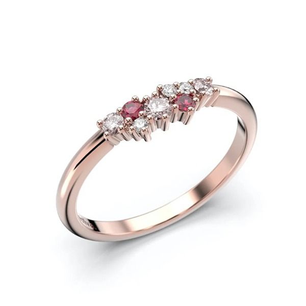 Festive Nadja Pink timanttisormus 650-018P-PK