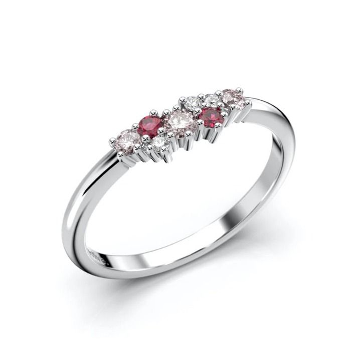 Festive Nadja Pink timanttisormus 14-650-018P-VK-HSI1