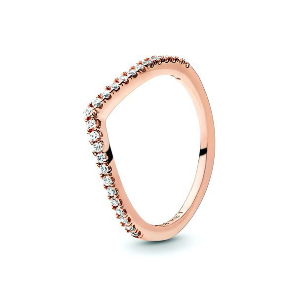 Pandora Rose Wishbone Ring 186316CZ