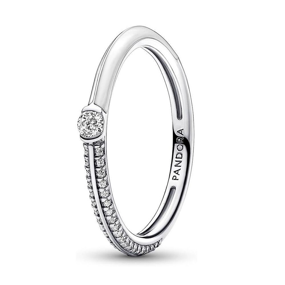 Pandora ME Pavé & White Dual sormus 192528C02