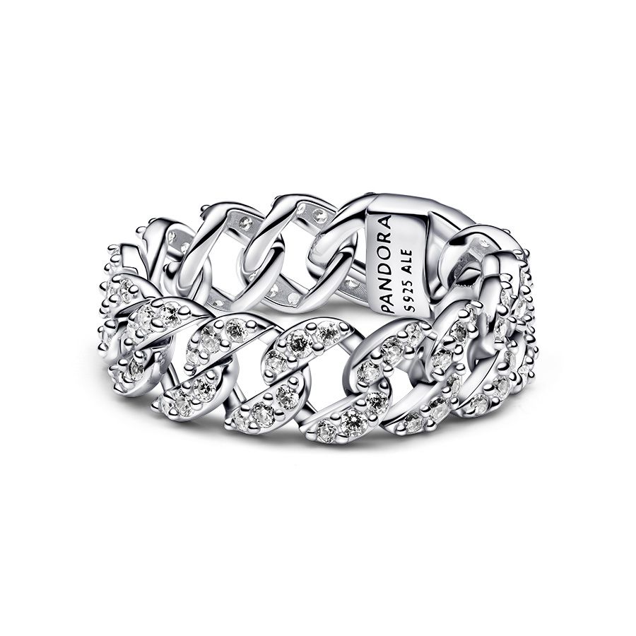 Pandora Pavé Cuban Chain Ring 193557C01