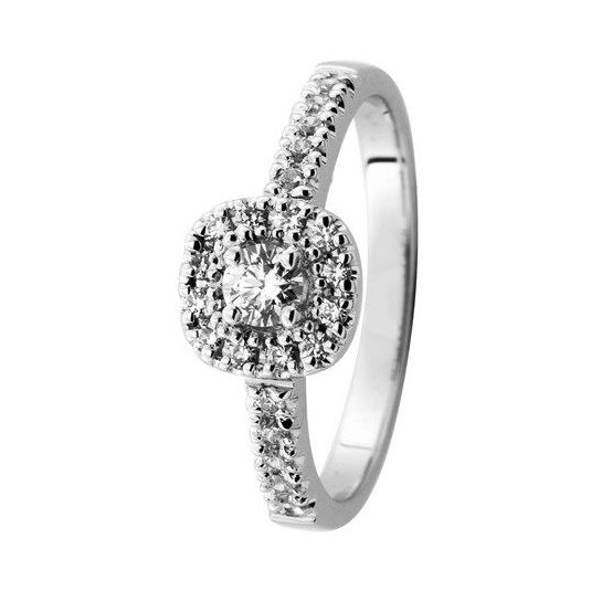 Romanssi Halo  Diamantring 203-037