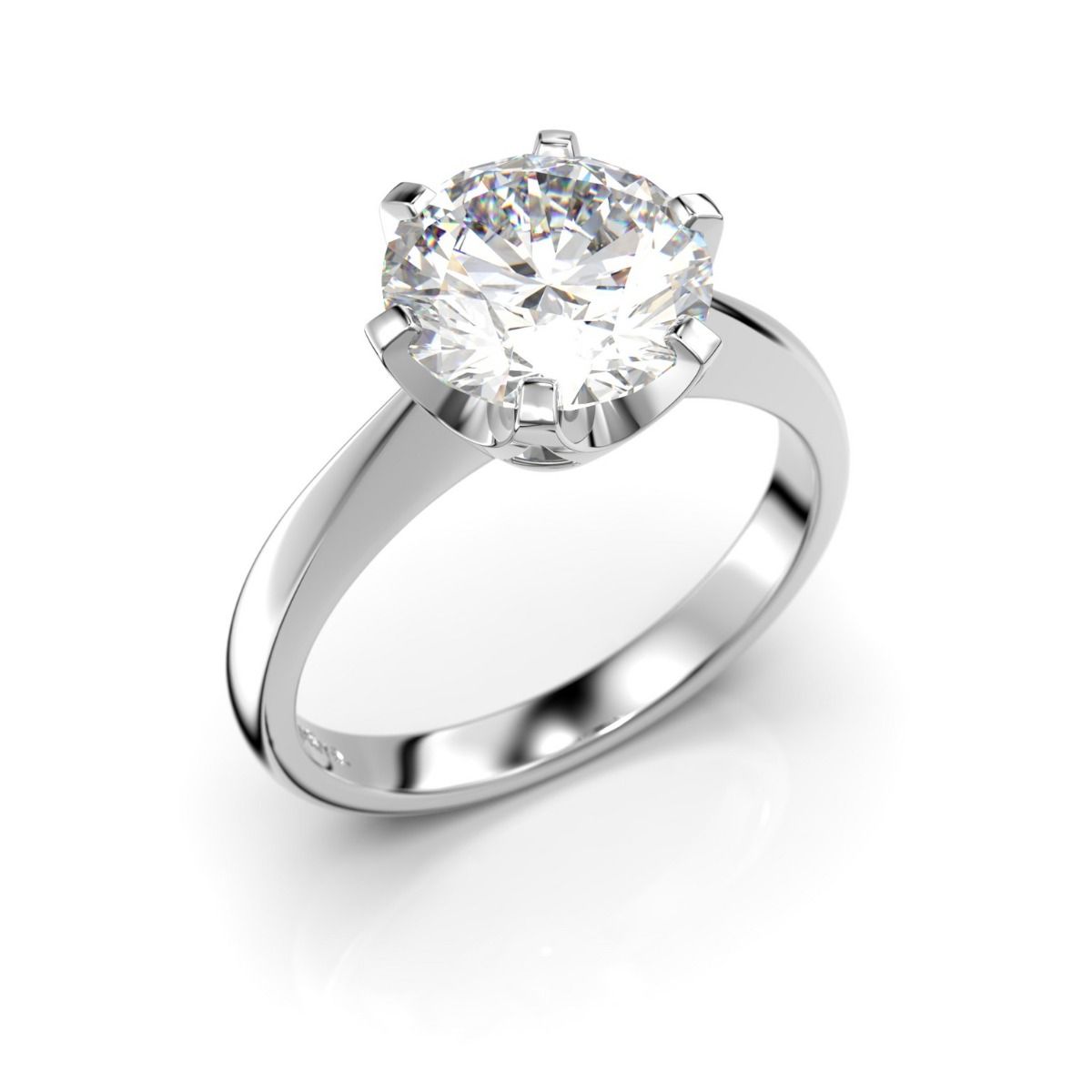 Festive Classic timanttisormus, platina 204-200-PT