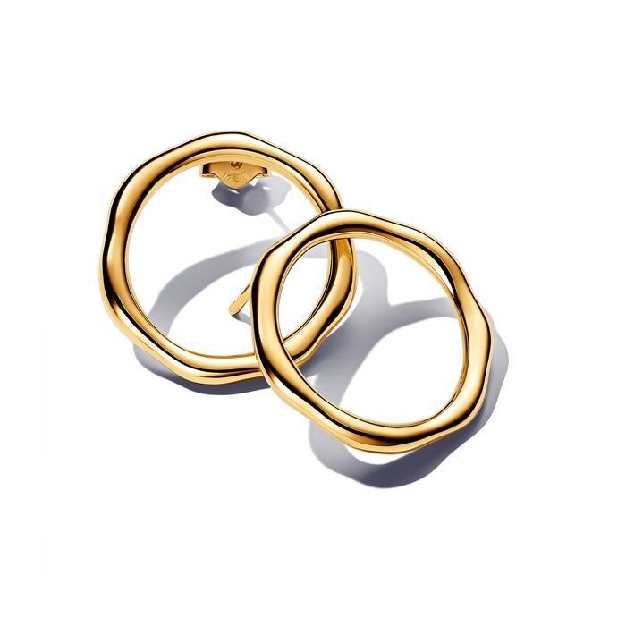 Pandora Organically Shaped Circle Stud Ohrringe 263265C00