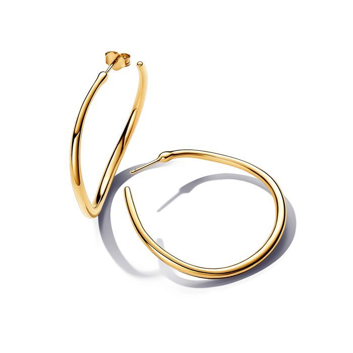 Pandora Organically Shaped 42 mm Open Hoop Ohrringe 263299C00