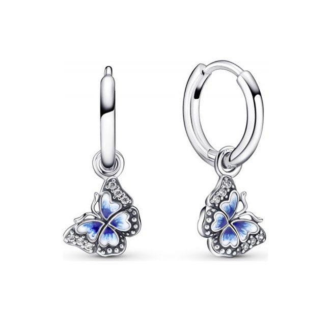 Pandora Blue Butterfly Hoop korvakorut 290778C01