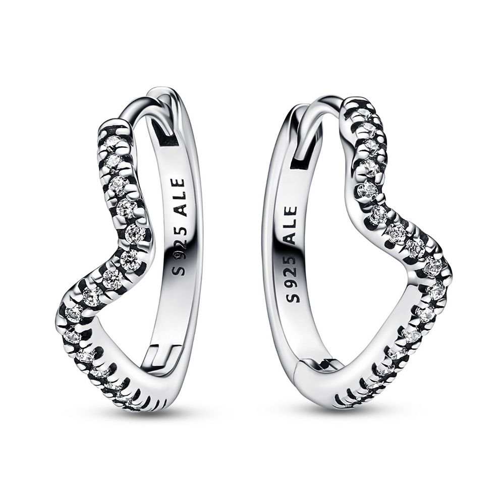 Pandora Timeless Sparkling Wave Ohrringe 292545C01