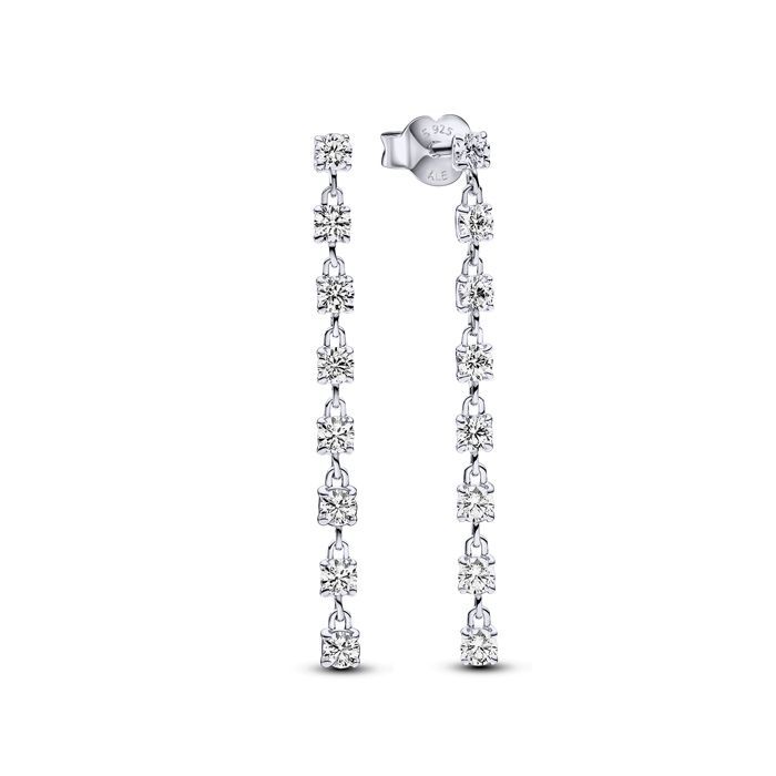 Pandora Sparkling Eight Stones Drop Ohrringe 293159C01