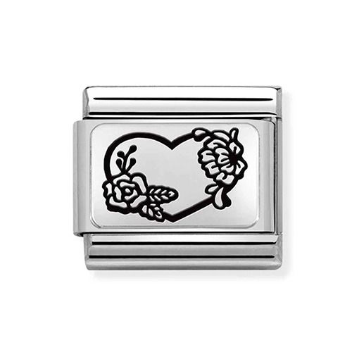 Nomination Classic Heart and Flowers 330111/28