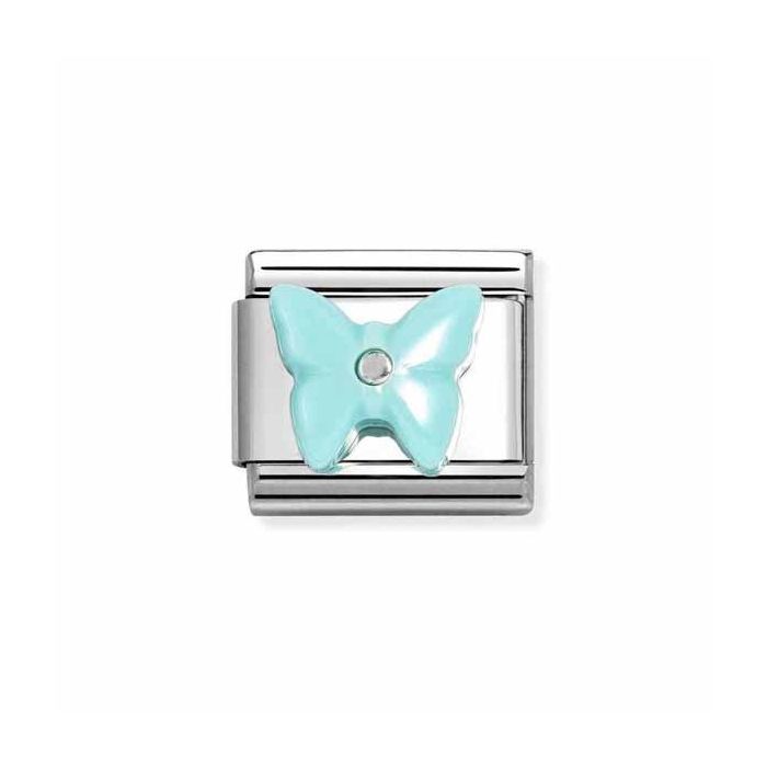 Nomination Classic Turquoise Butterfly 330509/15