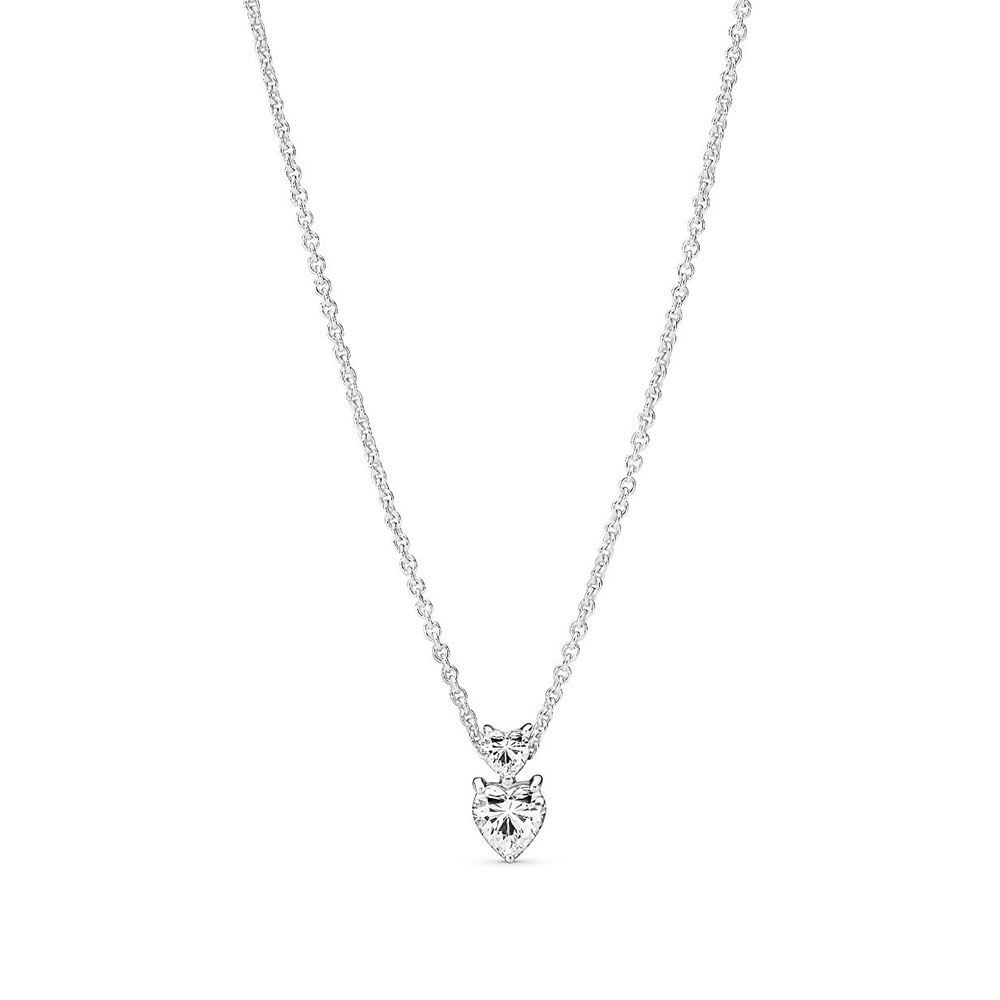 Pandora Timeless Double Heart Halskette 391229C01-45