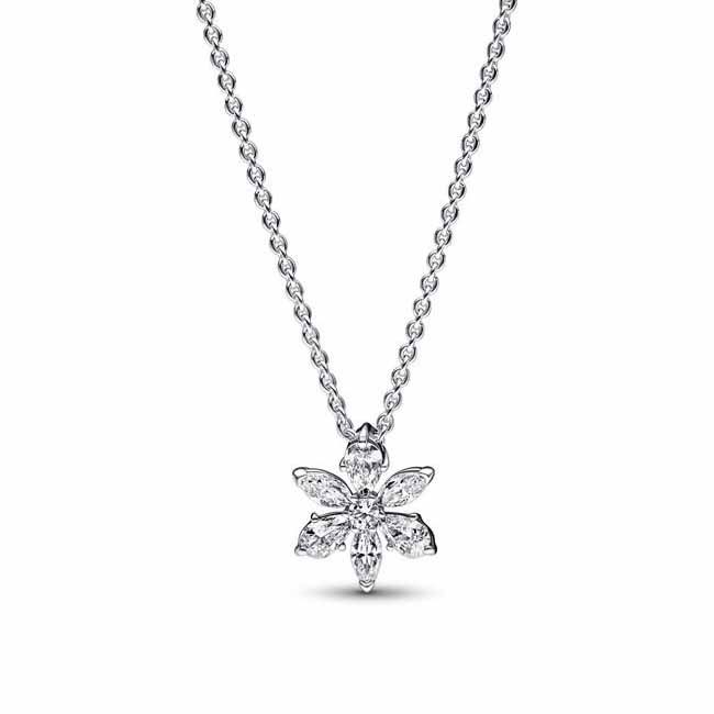 Pandora Timeless Sparkling Herbarium Cluster Halskette 392387C01-45