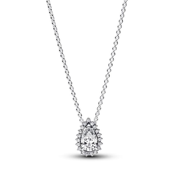 Pandora Sparkling Pear Halo Collier Halsband 45 cm  392832C01-45