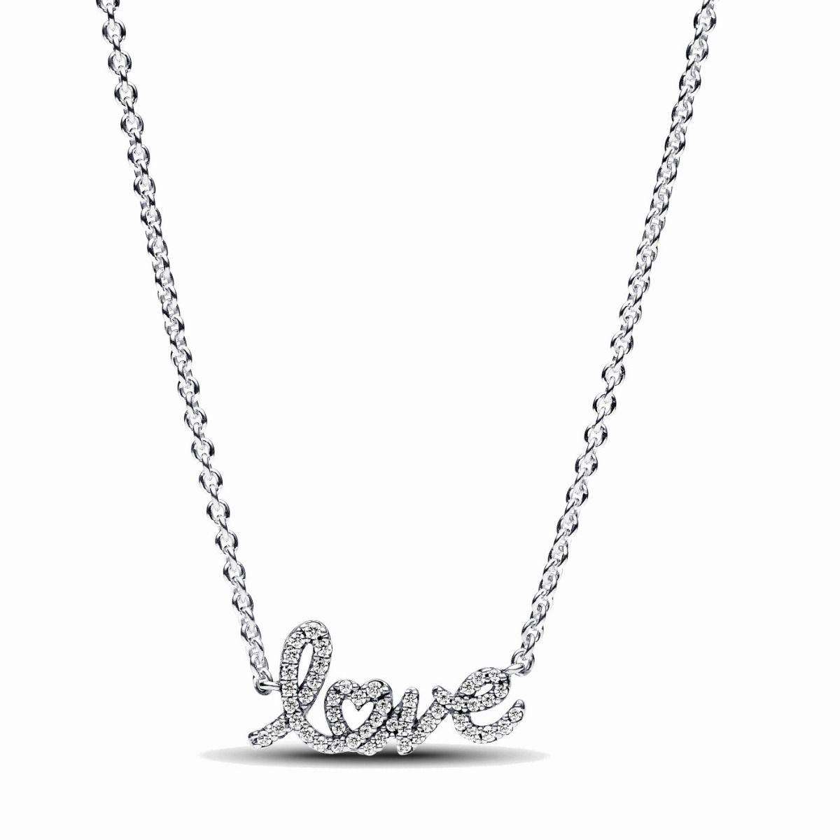 Pandora Sparkling Handwritten Love Collier Halskette 393076C01