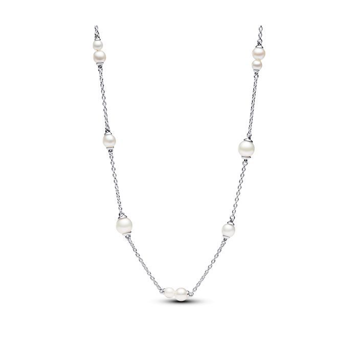 Pandora Treated Freshwater Cultured Pearl Station Chain Halskette 393175C01-45