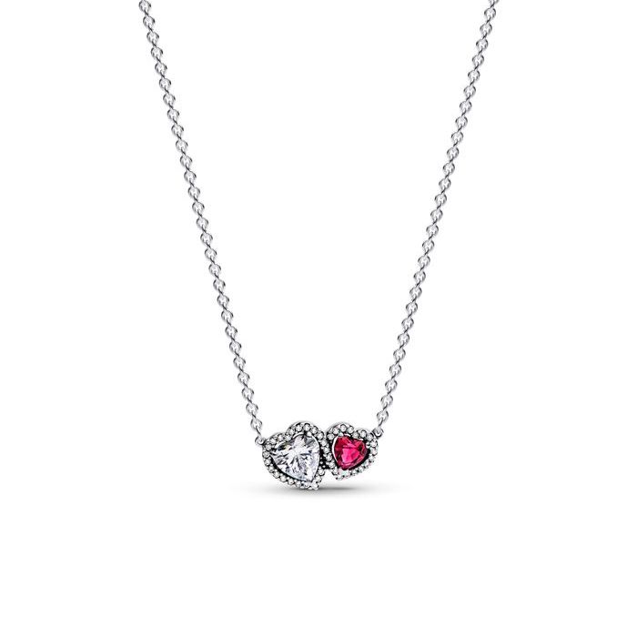 Pandora Halo Hearts Pendant Halskette 393632C01-45