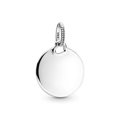 Pandora Engravable Round Tag Pendant Anhänger 398610C00