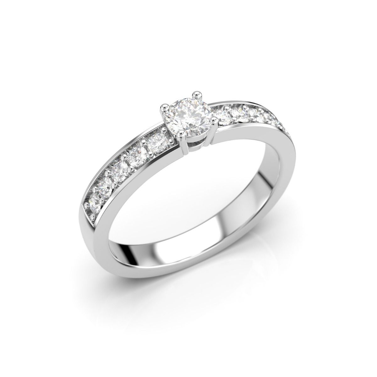 Festive Ariel Solitaire timanttisormus, platina 402-040-PT