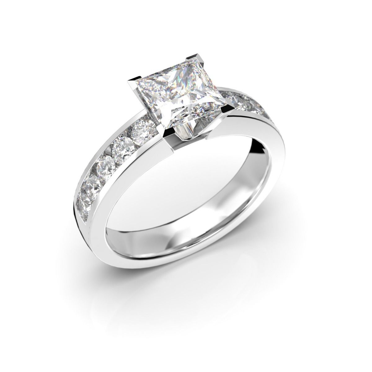 Festive Wanajatar Princess timanttisormus, platina 408-150-PT