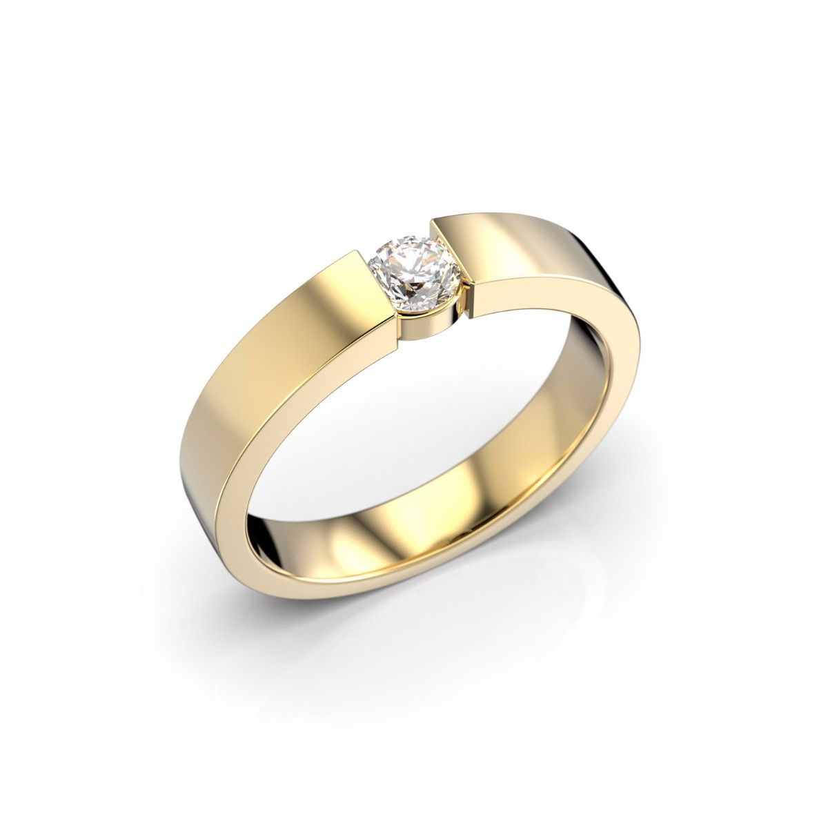 Festive Valerie timanttisormus, keltakulta 443-016-KK