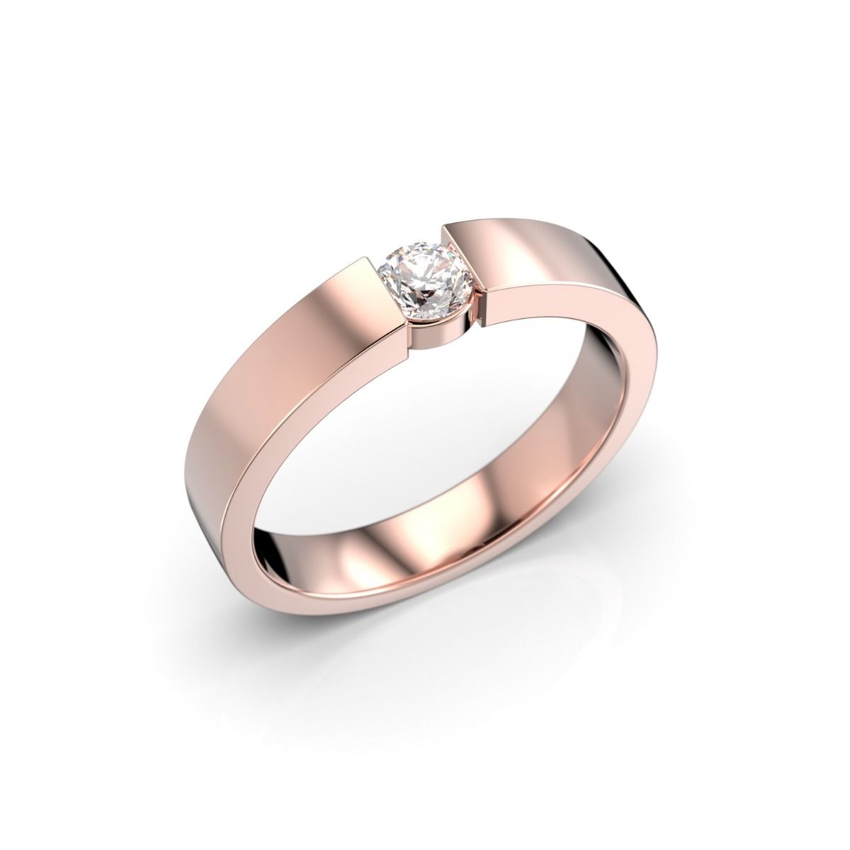 Festive Valerie timanttisormus, punakulta 443-016-PK