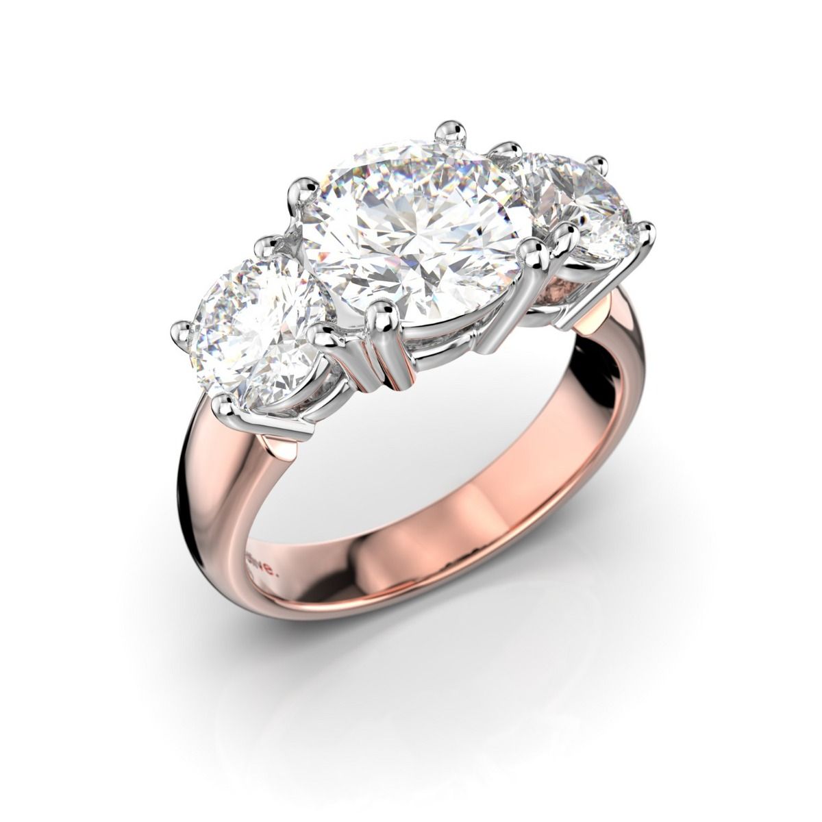 Festive Trilogy Soft timanttisormus, puna- ja valkokulta 445-340PP-PV