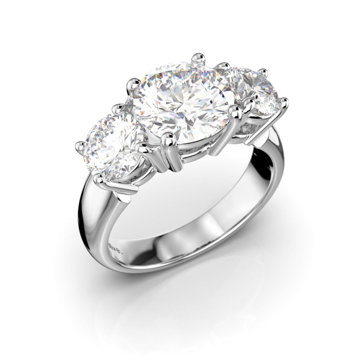 Festive Trilogy Soft timanttisormus, platina 445-340PP-PT