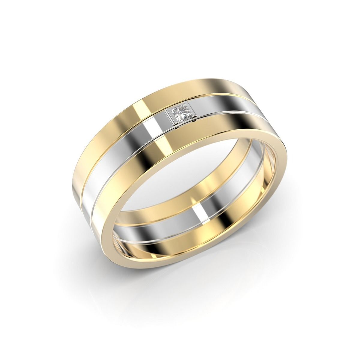 Festive Prince timanttisormus, kelta- ja valkokulta 463-005-KV