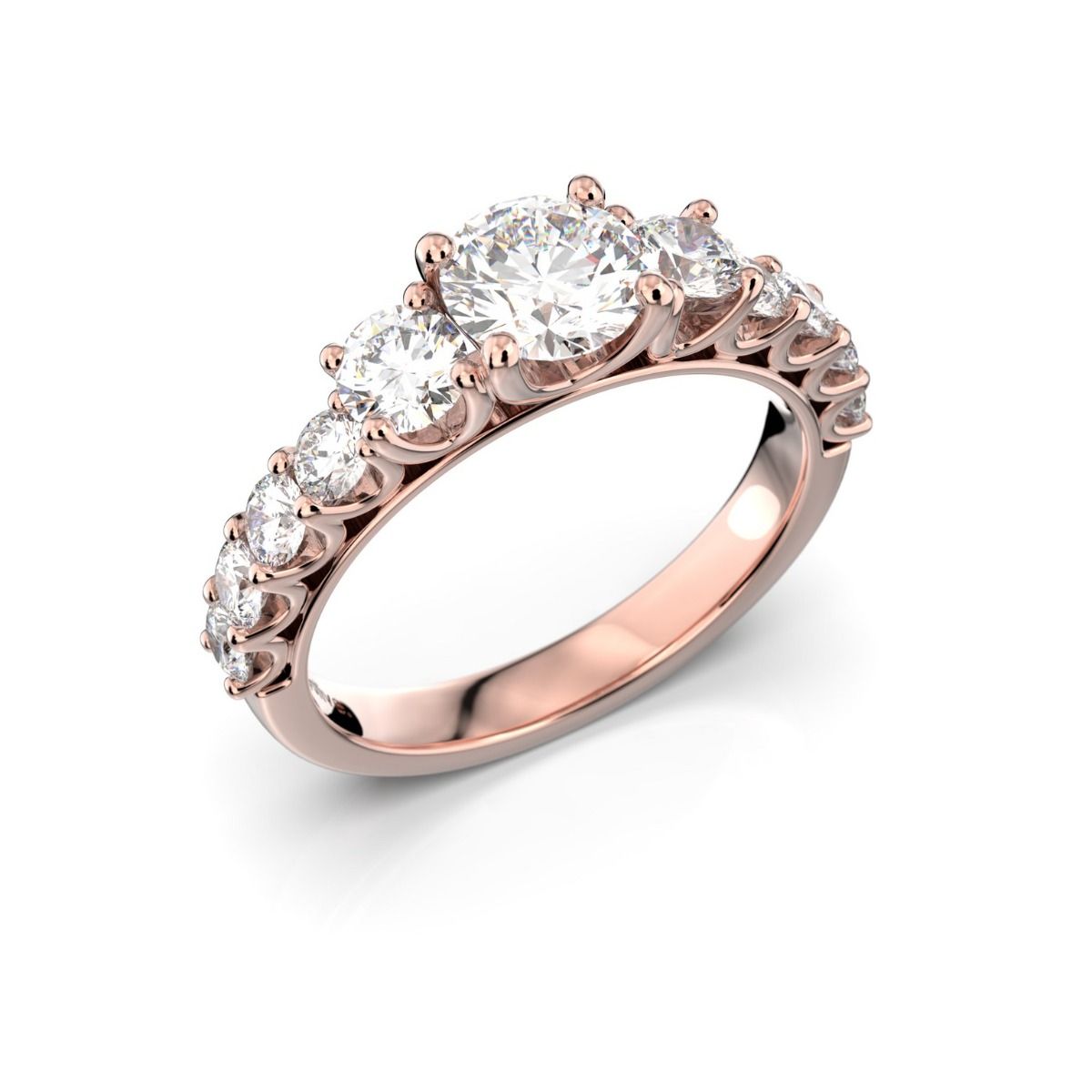 Festive Solina timanttisormus, punakulta 469-170-PK