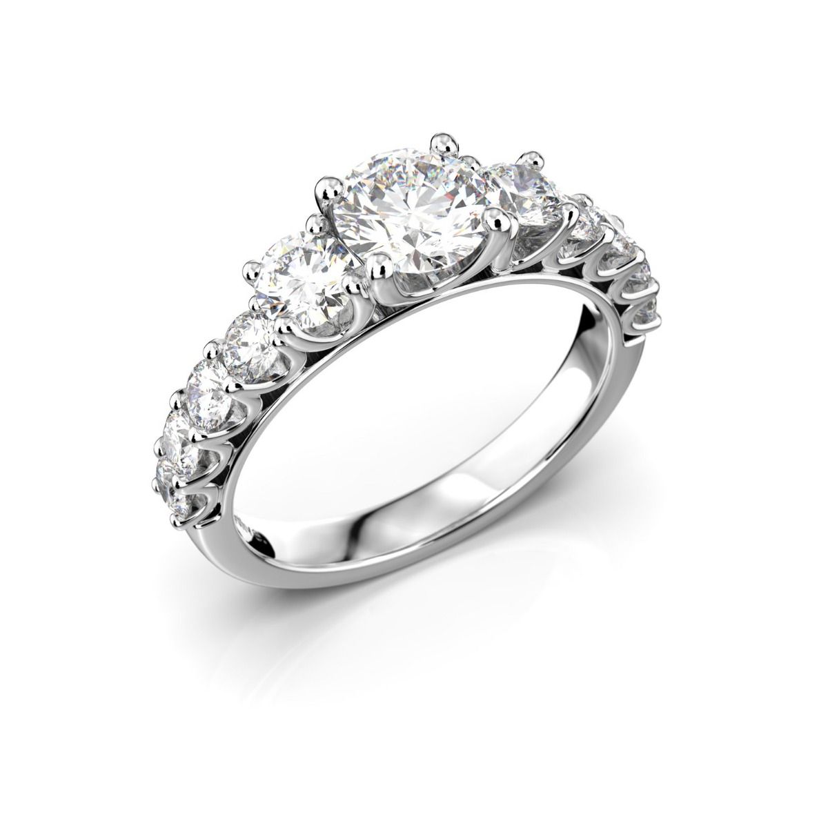 Festive Solina timanttisormus, platina 469-170-PT