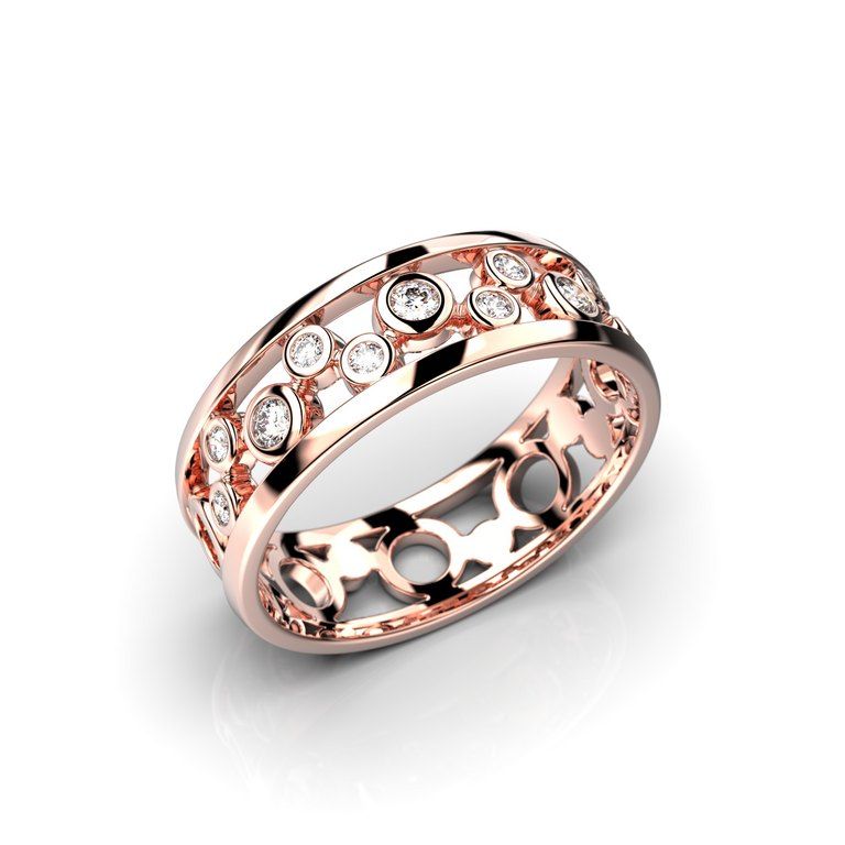 Festive Circular Diamant Ring 14-478-014-PK-HSI1