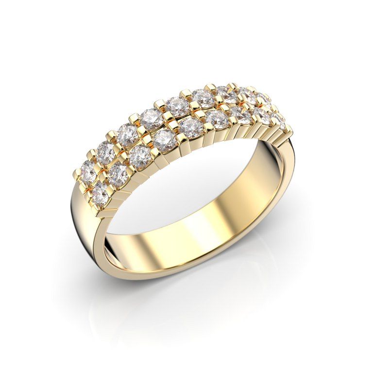 Festive Sophia Double Diamant Ring 0,54ct 14-481-054-KK-HSI1