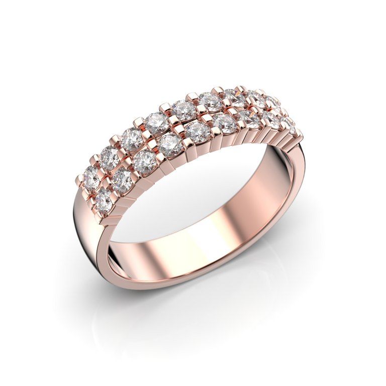 Festive Sophia Double Diamant Ring 0,54ct 14-481-054-PK-HSI1